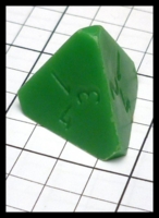 Dice : Dice - DM Collection - B&J Enterprises Green Opaque D4 - Trade July 2016